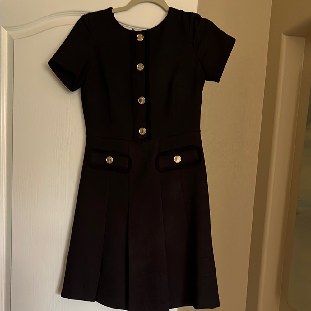 Tommy Hilfiger Black Dress with Button Accents